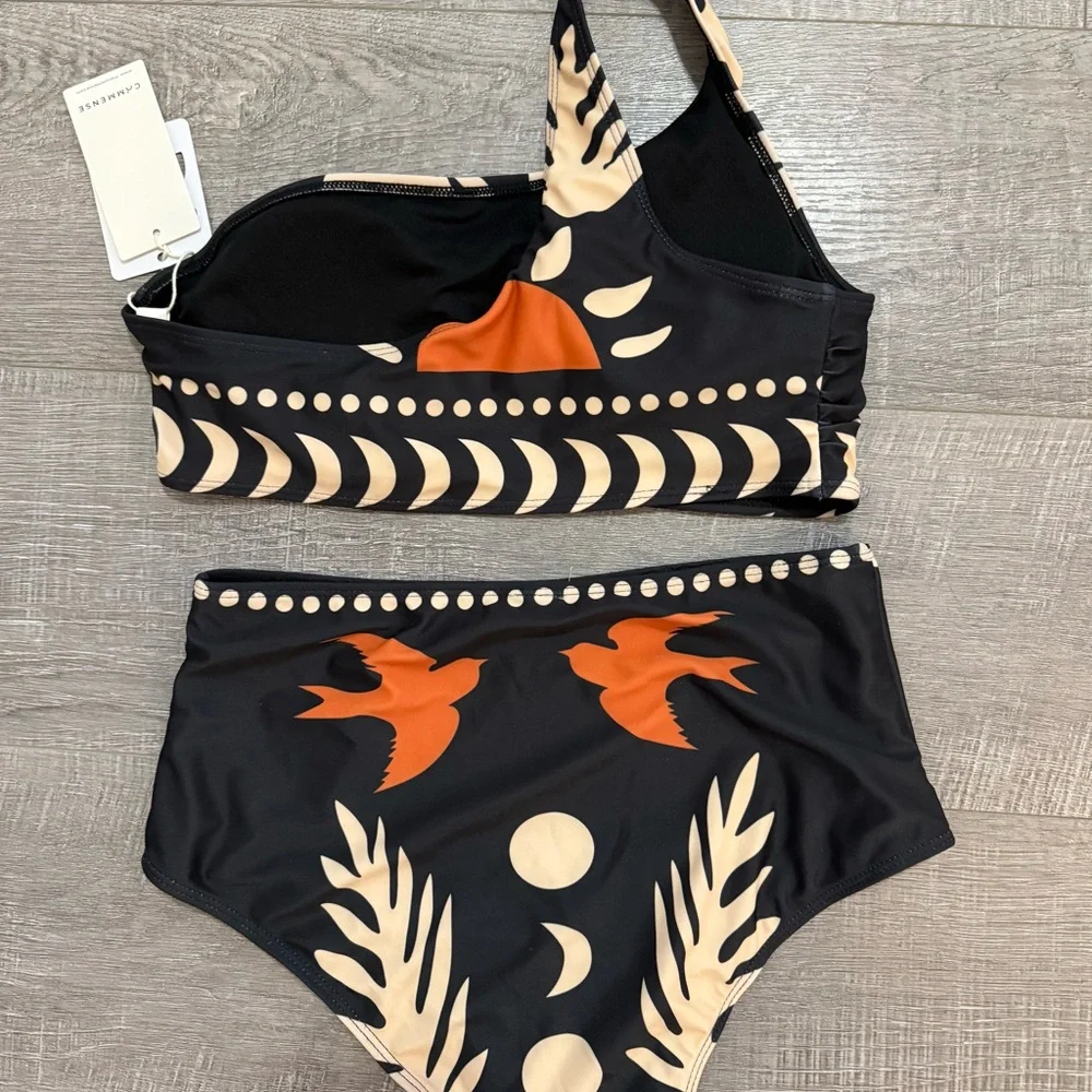 Commense Black and Orange Bikini - Picture 2 of 4